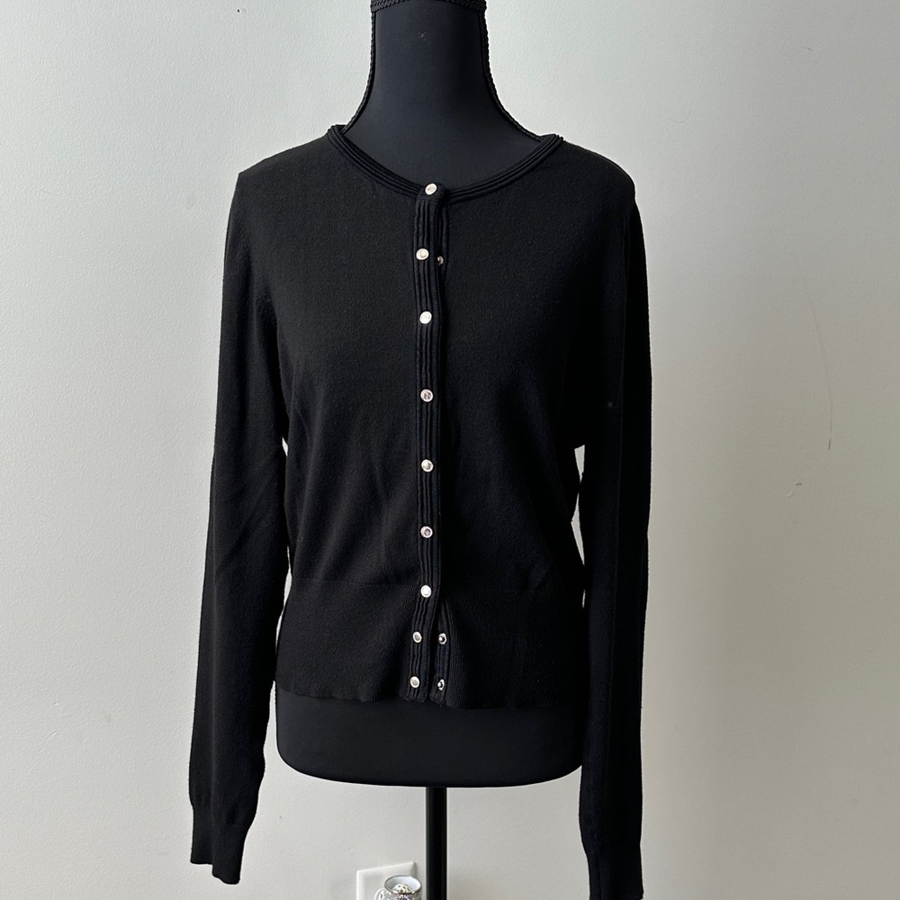 White House Black Market Black Cardigan